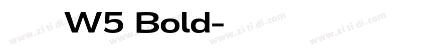 腾祥智黑简 W5 Bold字体转换